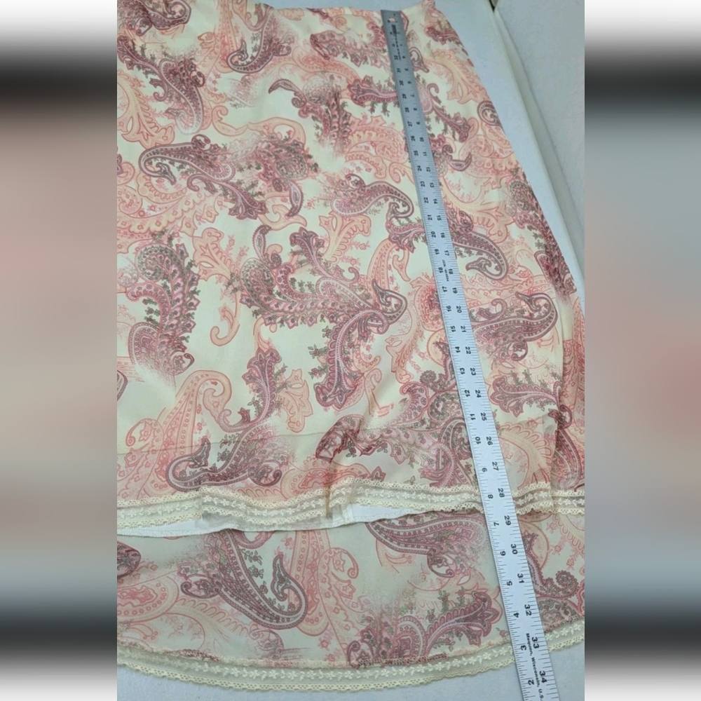 Fashion Bug Paisley Whimsical Midi Skirt XL Feminine Fairy #sk1 - Picture 7 of 8